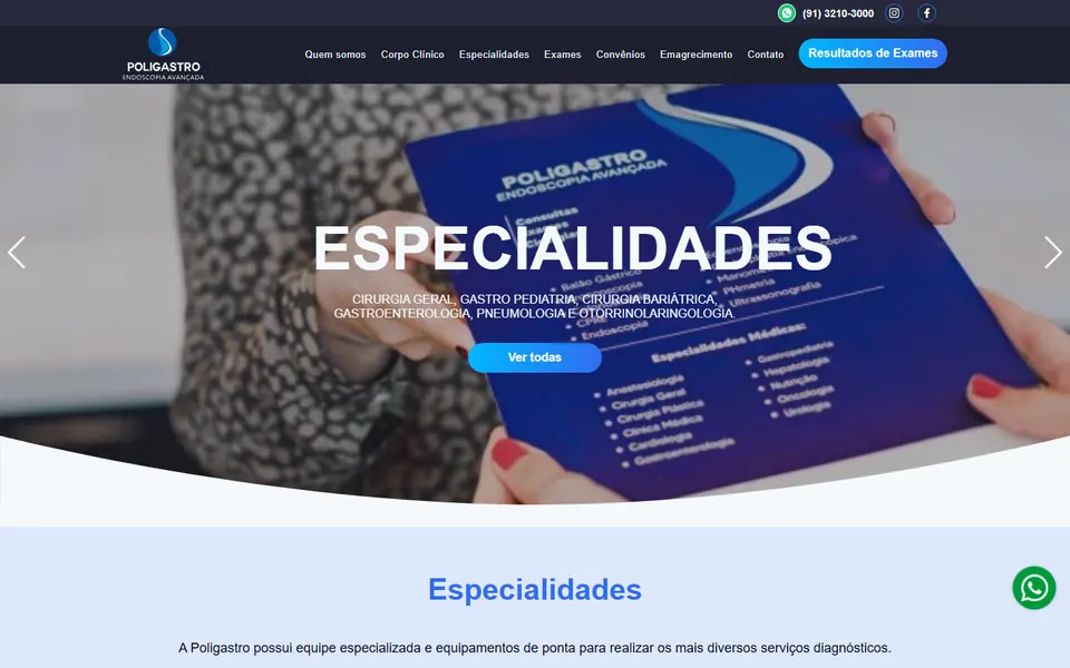 Site de Poligastro Endoscopia Avançada