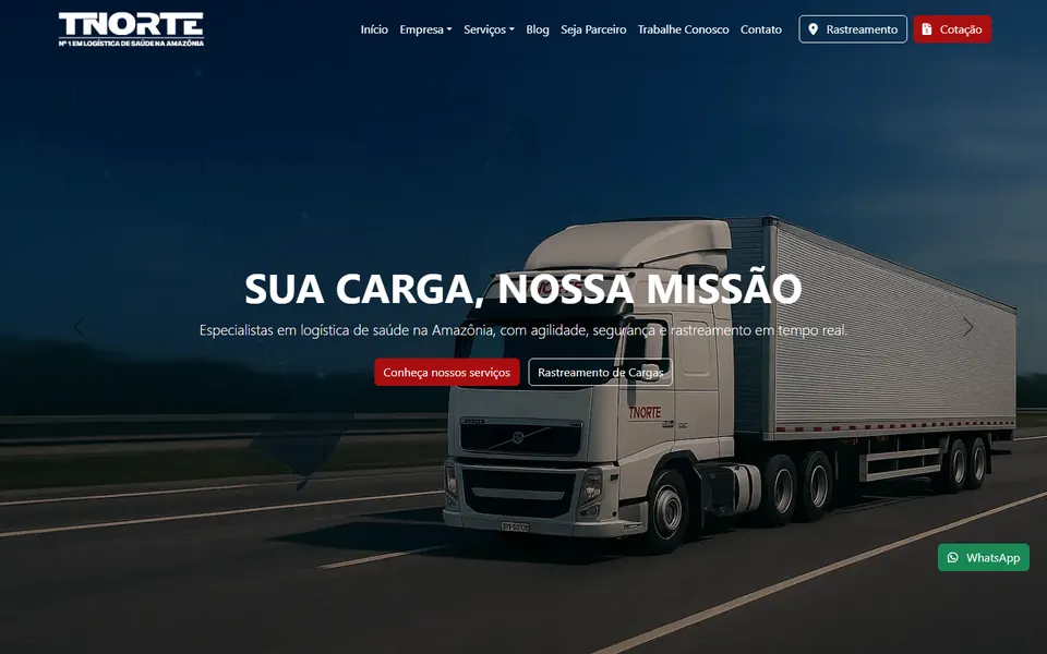 Site de TNorte Logística